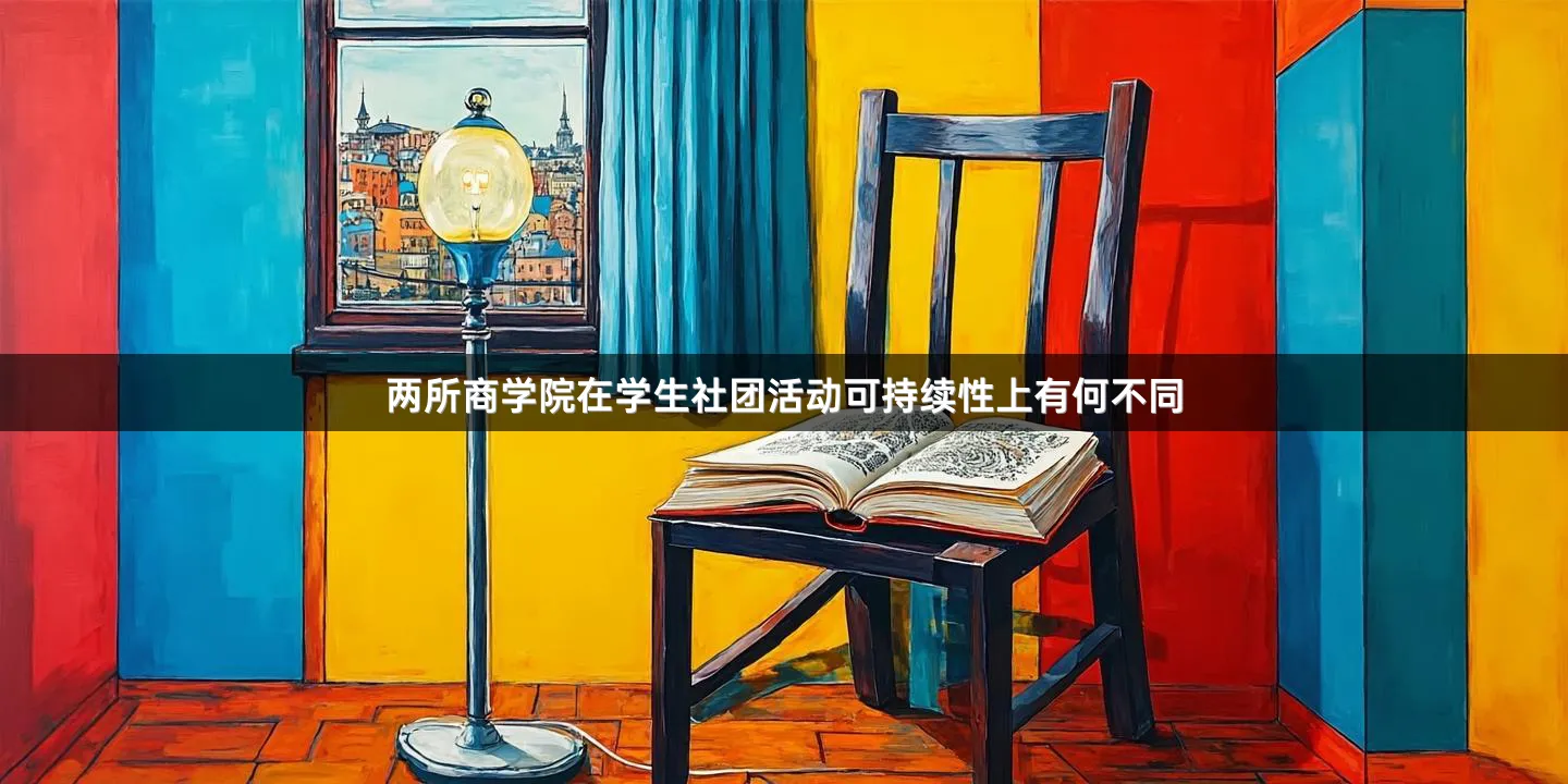 两所商学院在学生社团活动可持续性上有何不同