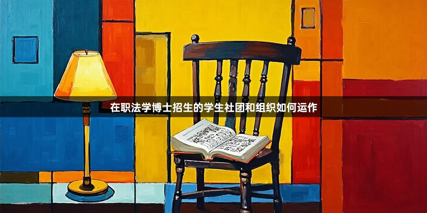 在职法学博士招生的学生社团和组织如何运作