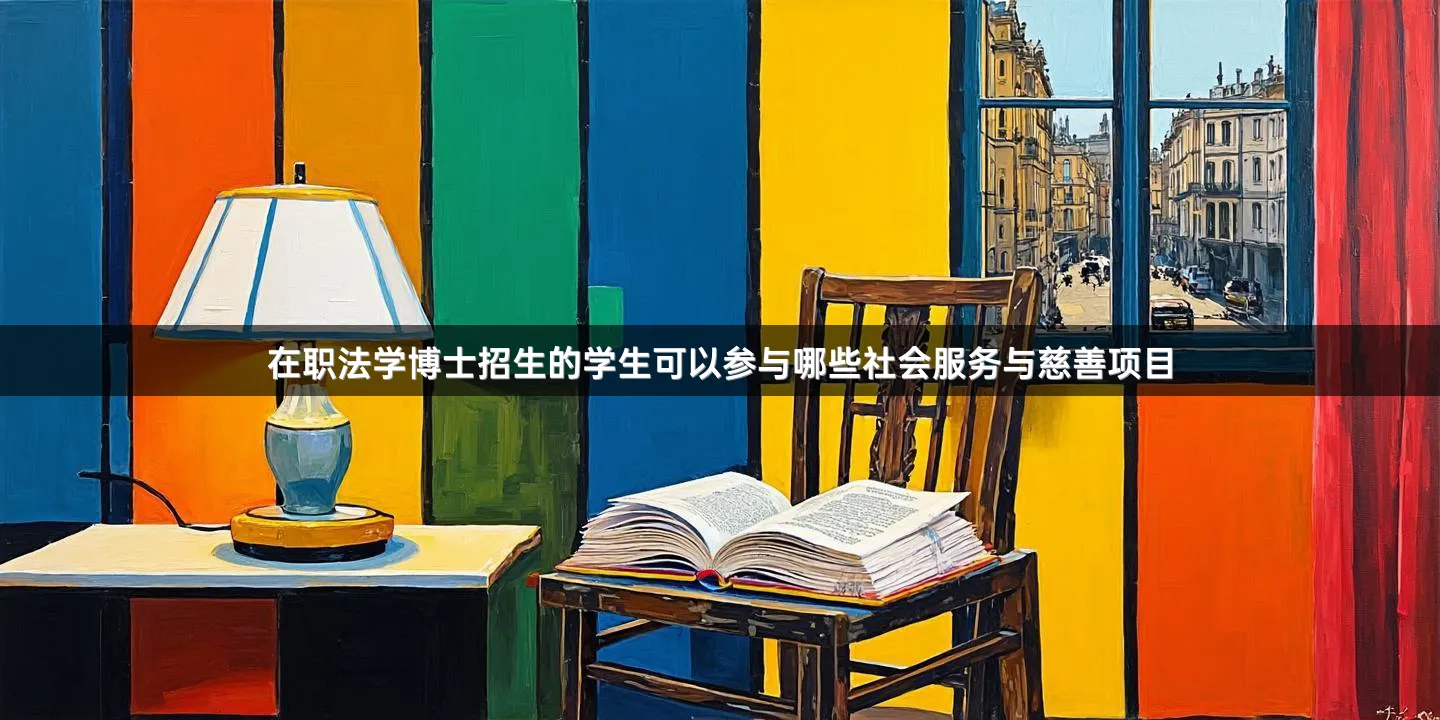 在职法学博士招生的学生可以参与哪些社会服务与慈善项目