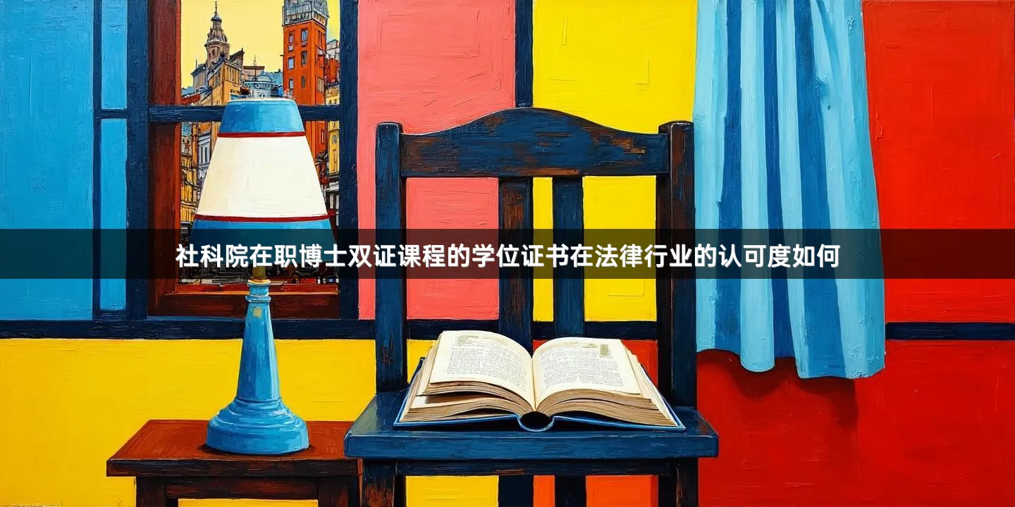 社科院在职博士双证课程的学位证书在法律行业的认可度如何