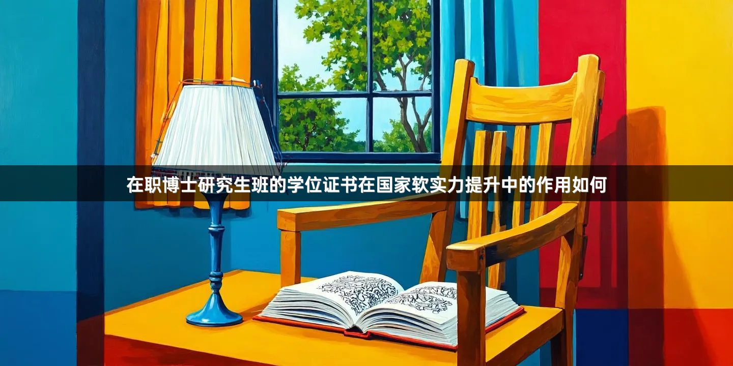 在职博士研究生班的学位证书在国家软实力提升中的作用如何