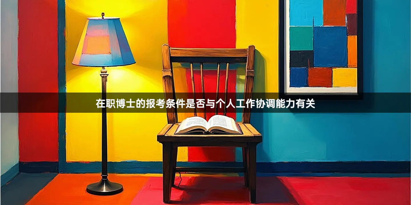 在职博士的报考条件是否与个人工作协调能力有关