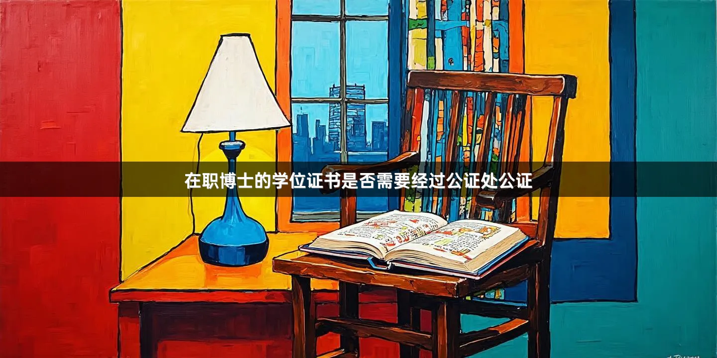 在职博士的学位证书是否需要经过公证处公证