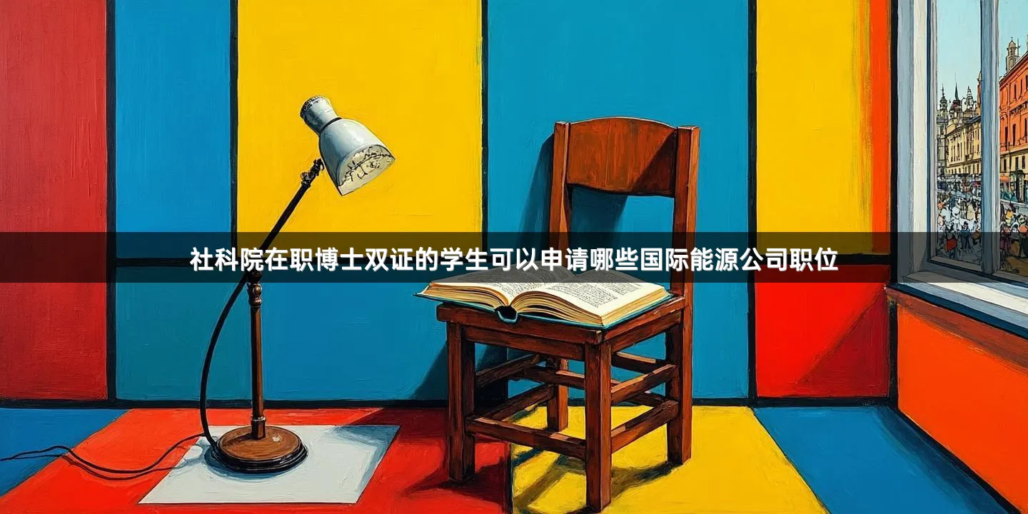 社科院在职博士双证的学生可以申请哪些国际能源公司职位