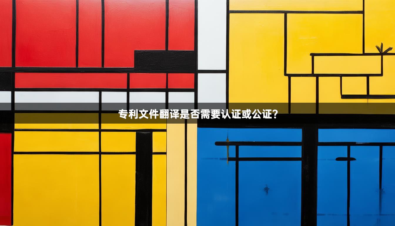 專利文件翻譯是否需要認證或公證？