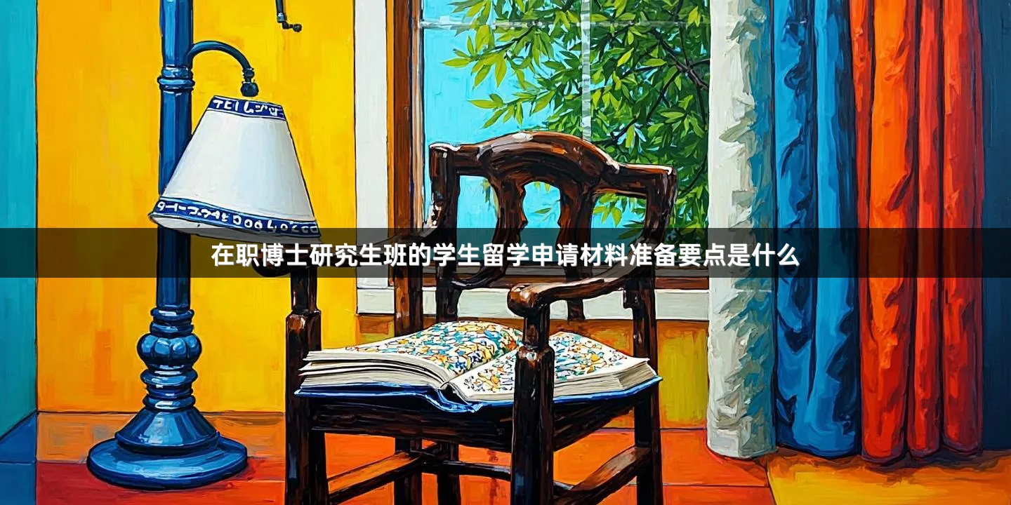 在职博士研究生班的学生留学申请材料准备要点是什么