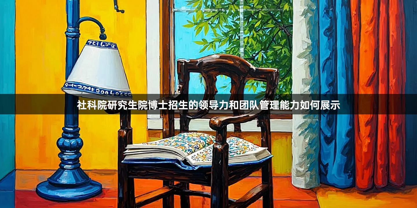 社科院研究生院博士招生的领导力和团队管理能力如何展示