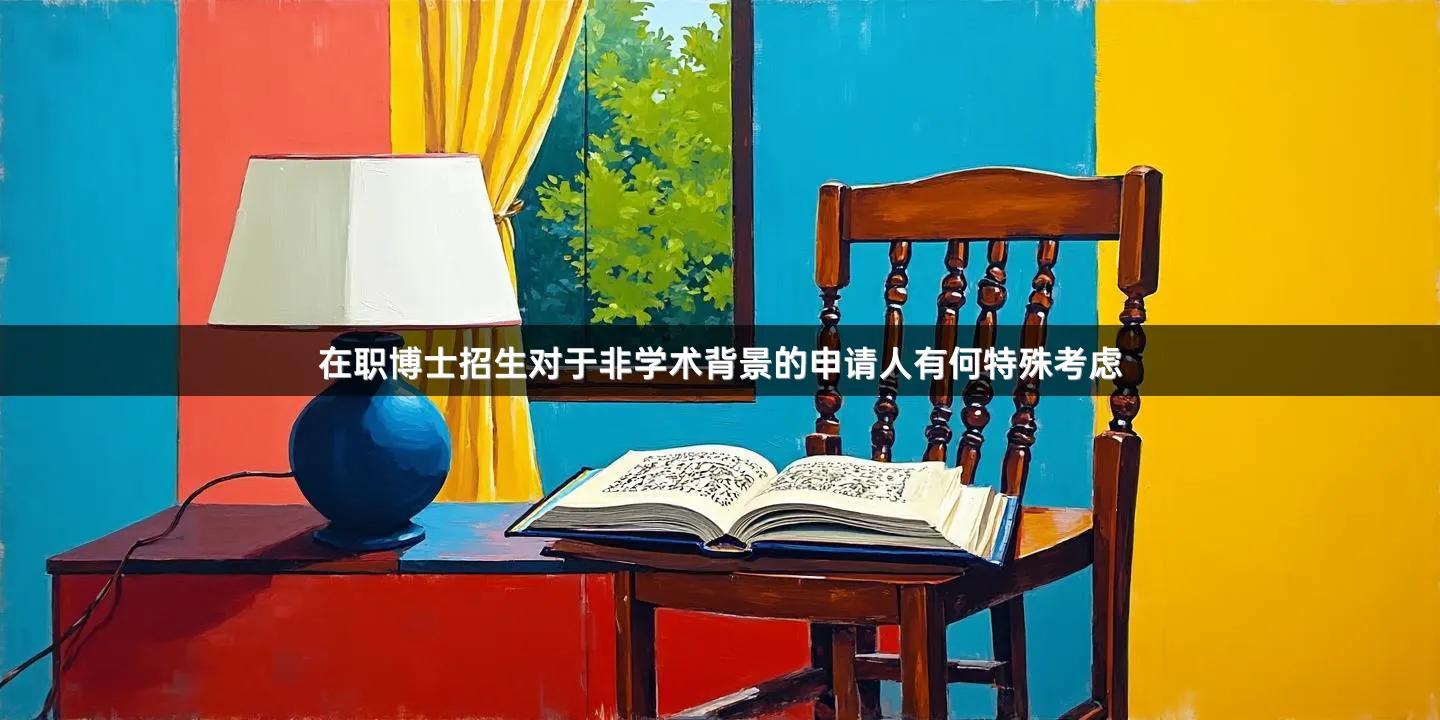 在职博士招生对于非学术背景的申请人有何特殊考虑