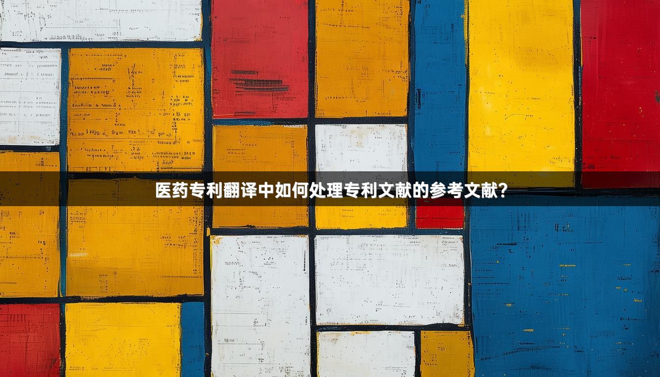 医药专利翻译中如何处理专利文献的参考文献？