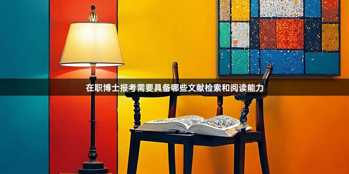 在职博士报考需要具备哪些文献检索和阅读能力