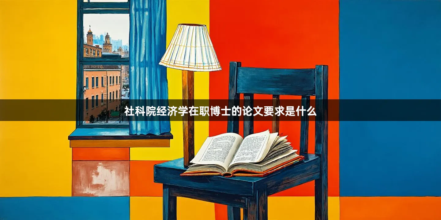 社科院经济学在职博士的论文要求是什么