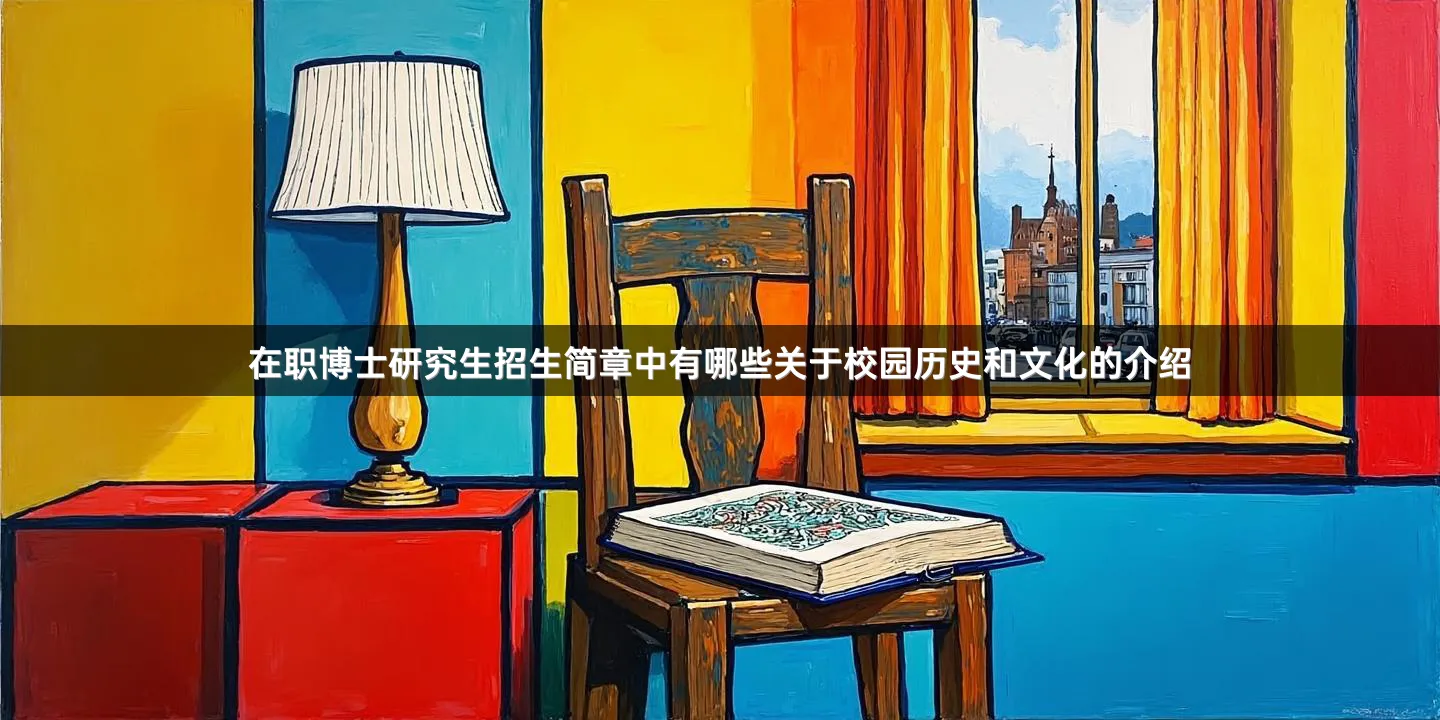 在职博士研究生招生简章中有哪些关于校园历史和文化的介绍