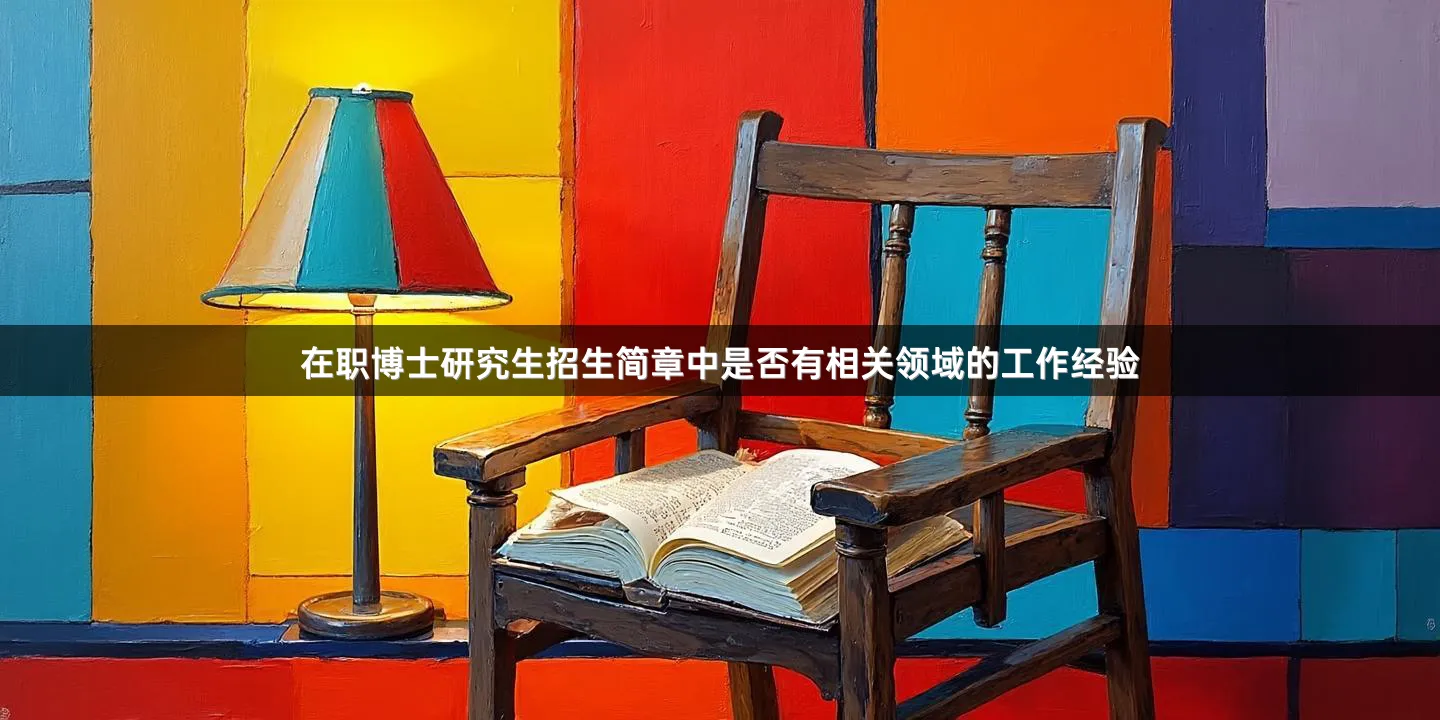 在职博士研究生招生简章中是否有相关领域的工作经验