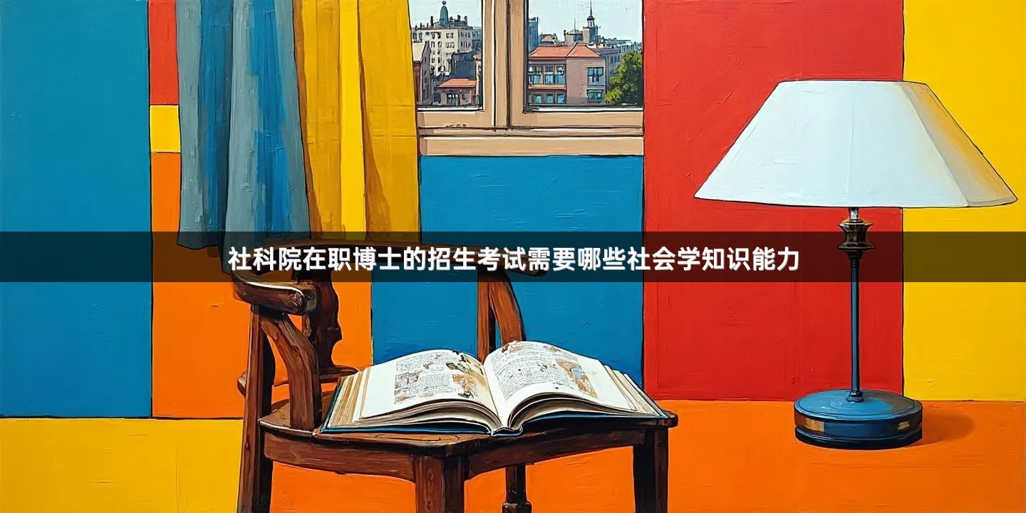 社科院在职博士的招生考试需要哪些社会学知识能力