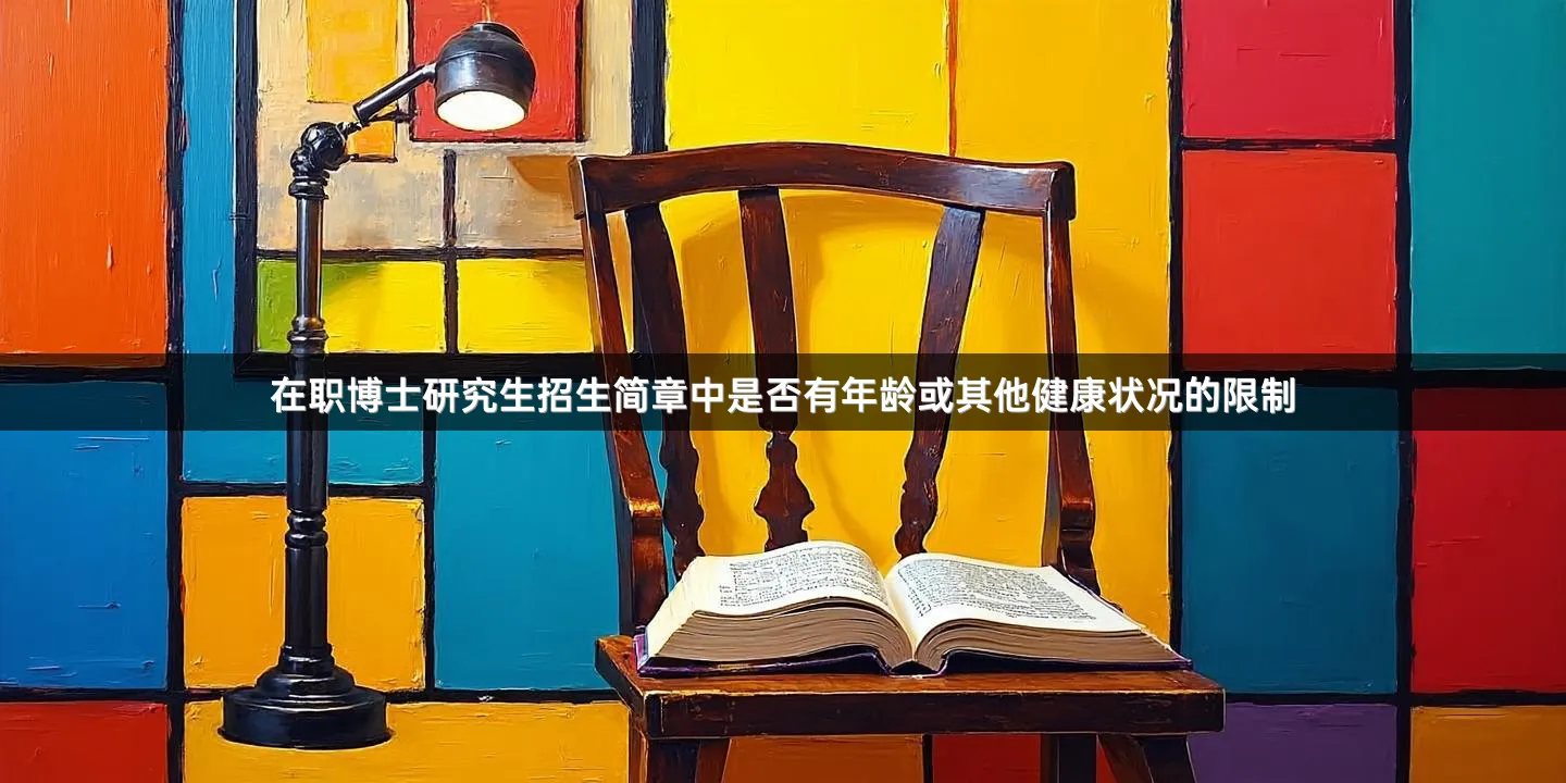 在职博士研究生招生简章中是否有年龄或其他健康状况的限制