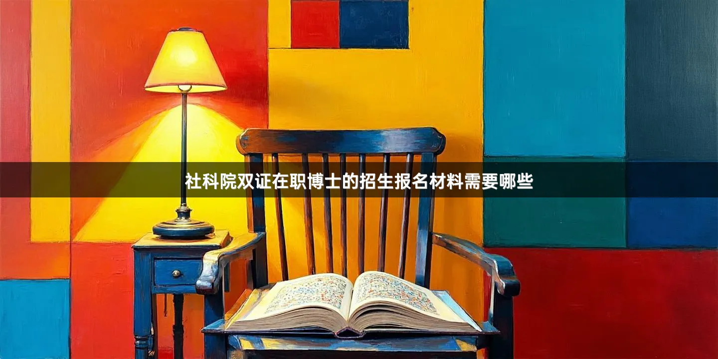 社科院双证在职博士的招生报名材料需要哪些