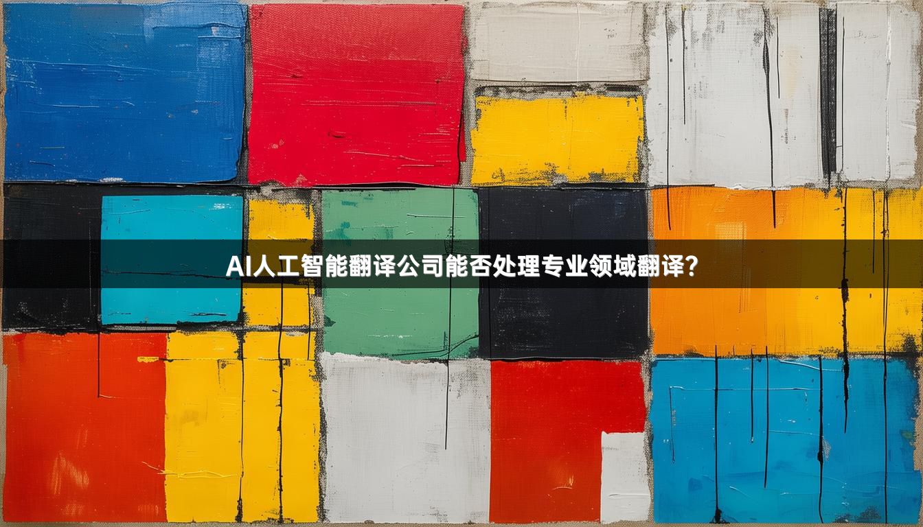 AI人工智能翻译公司能否处理专业领域翻译？