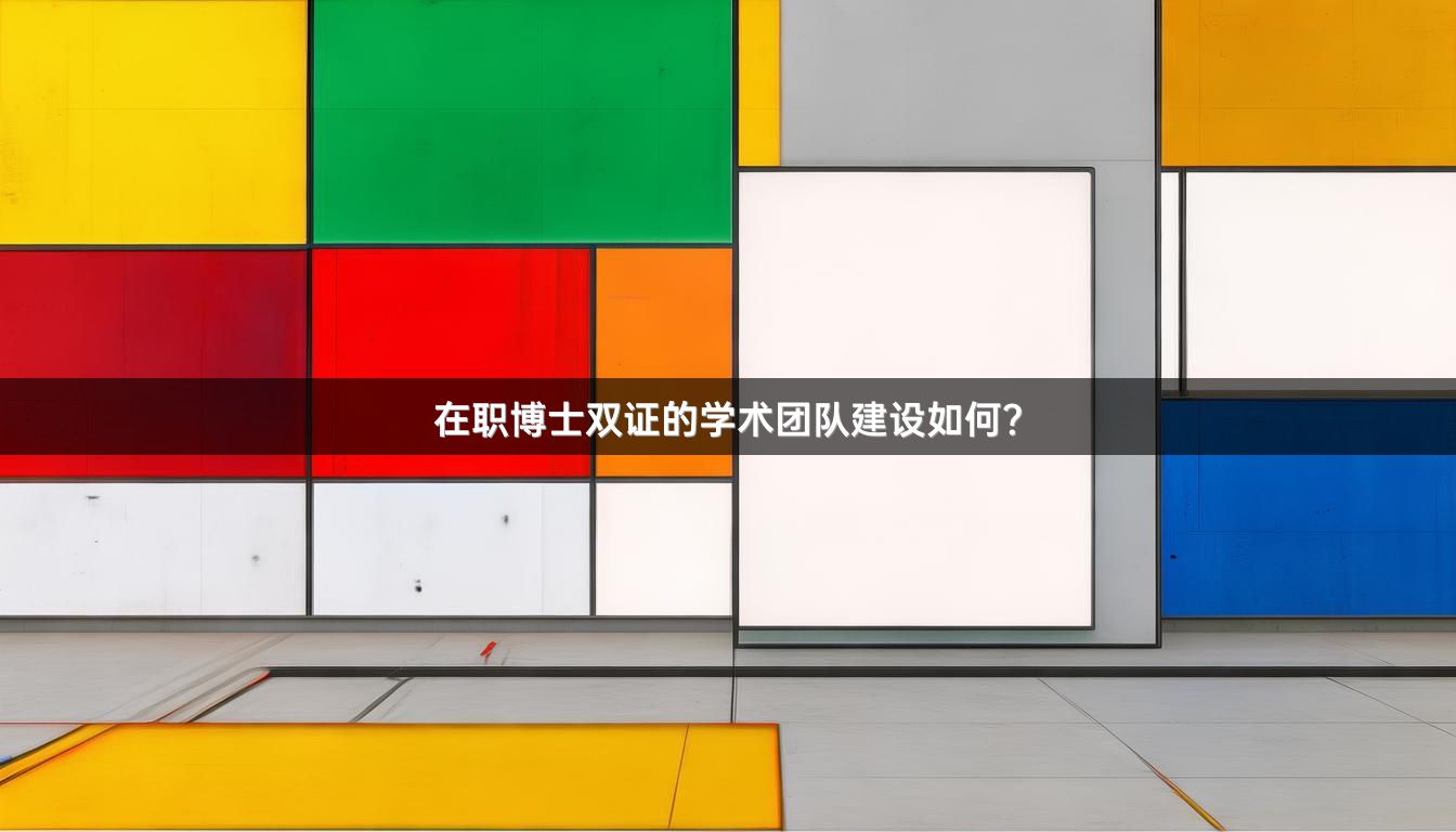 在职博士双证的学术团队建设如何？