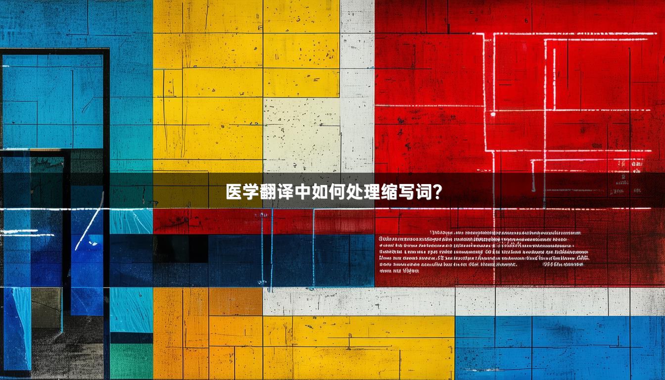 医学翻译中如何处理缩写词？