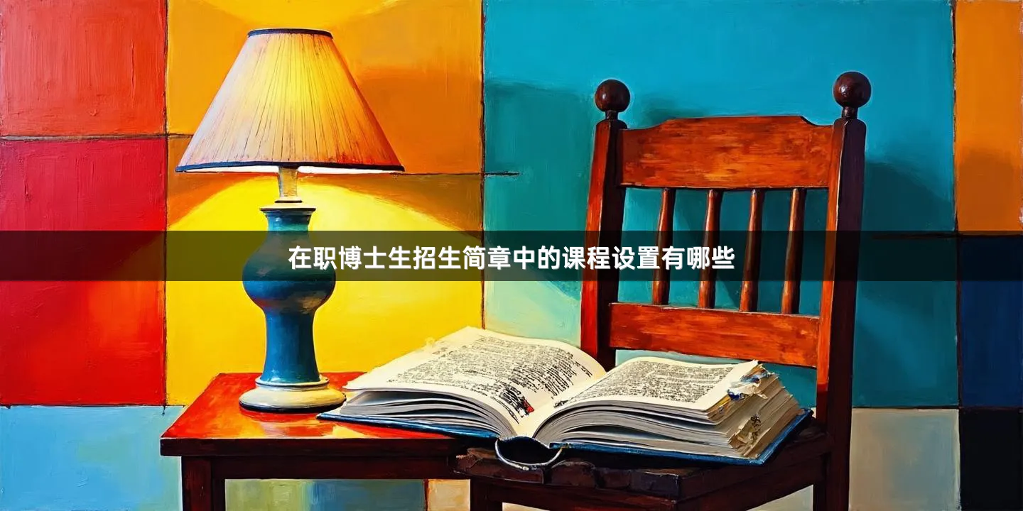 在职博士生招生简章中的课程设置有哪些
