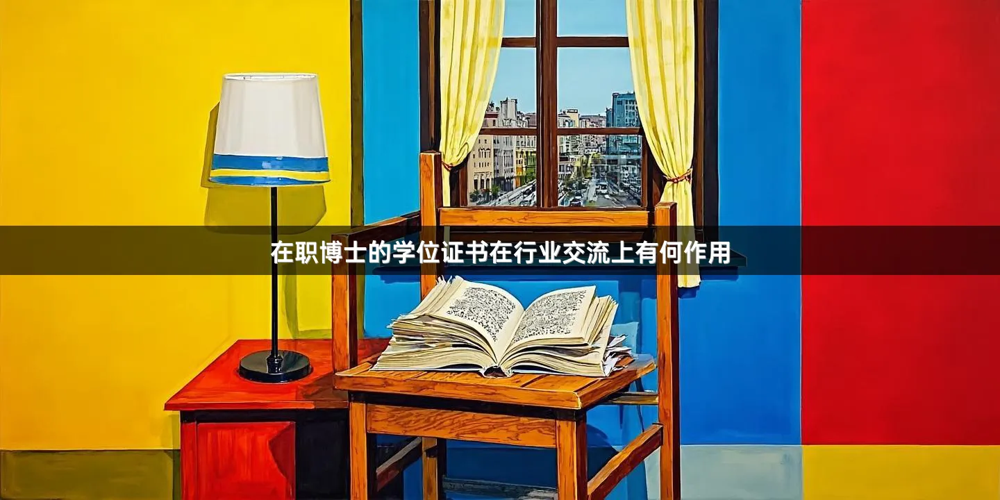 在职博士的学位证书在行业交流上有何作用
