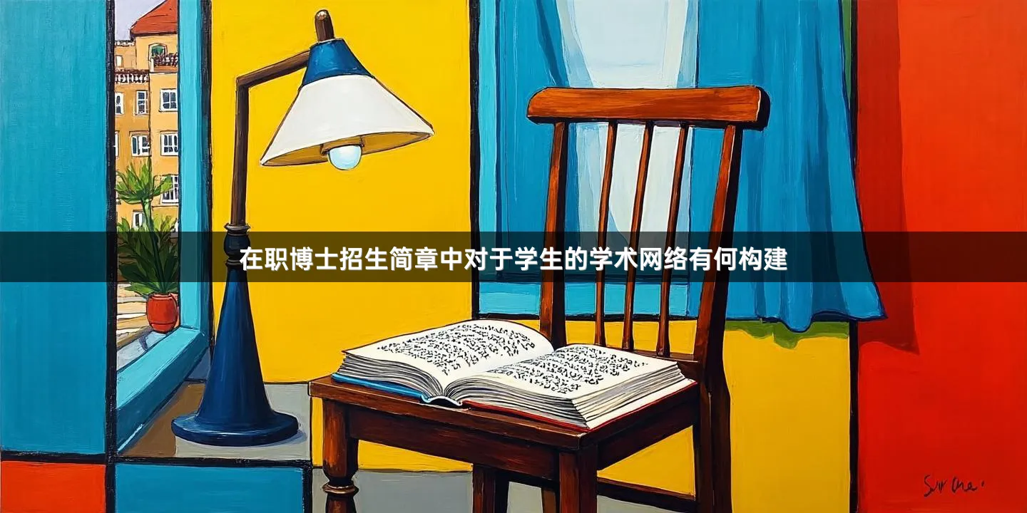 在职博士招生简章中对于学生的学术网络有何构建