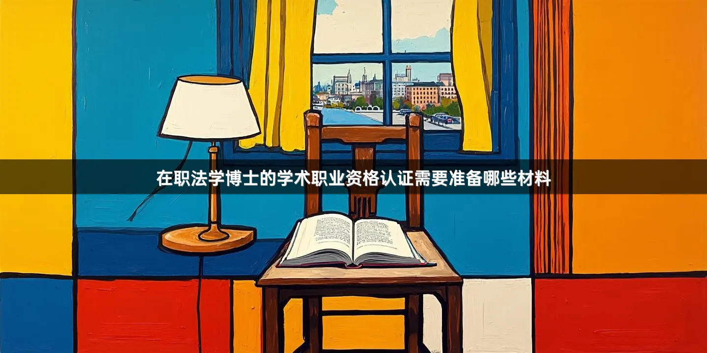 在职法学博士的学术职业资格认证需要准备哪些材料