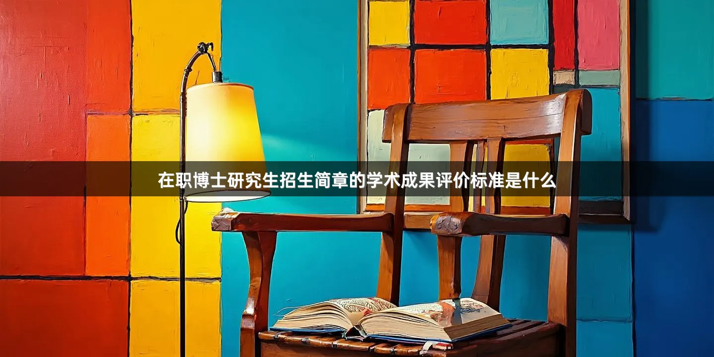 在职博士研究生招生简章的学术成果评价标准是什么
