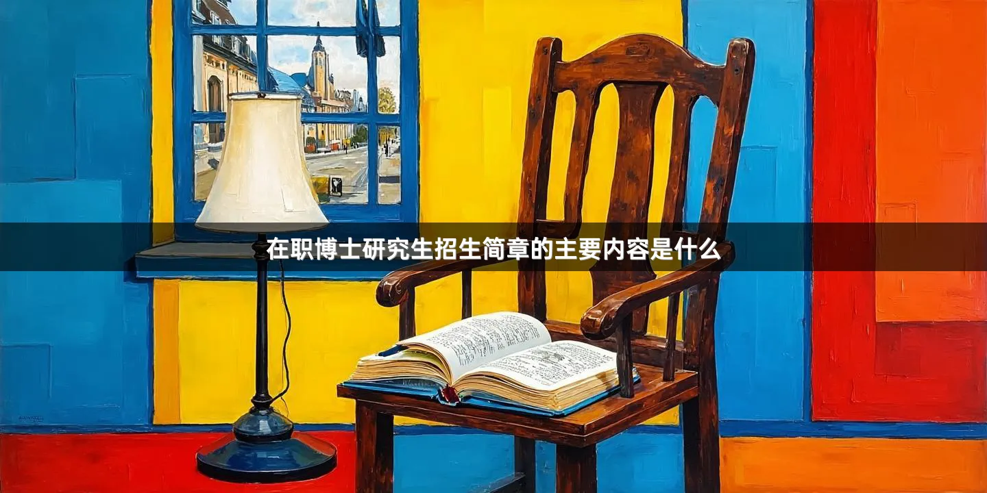 在职博士研究生招生简章的主要内容是什么