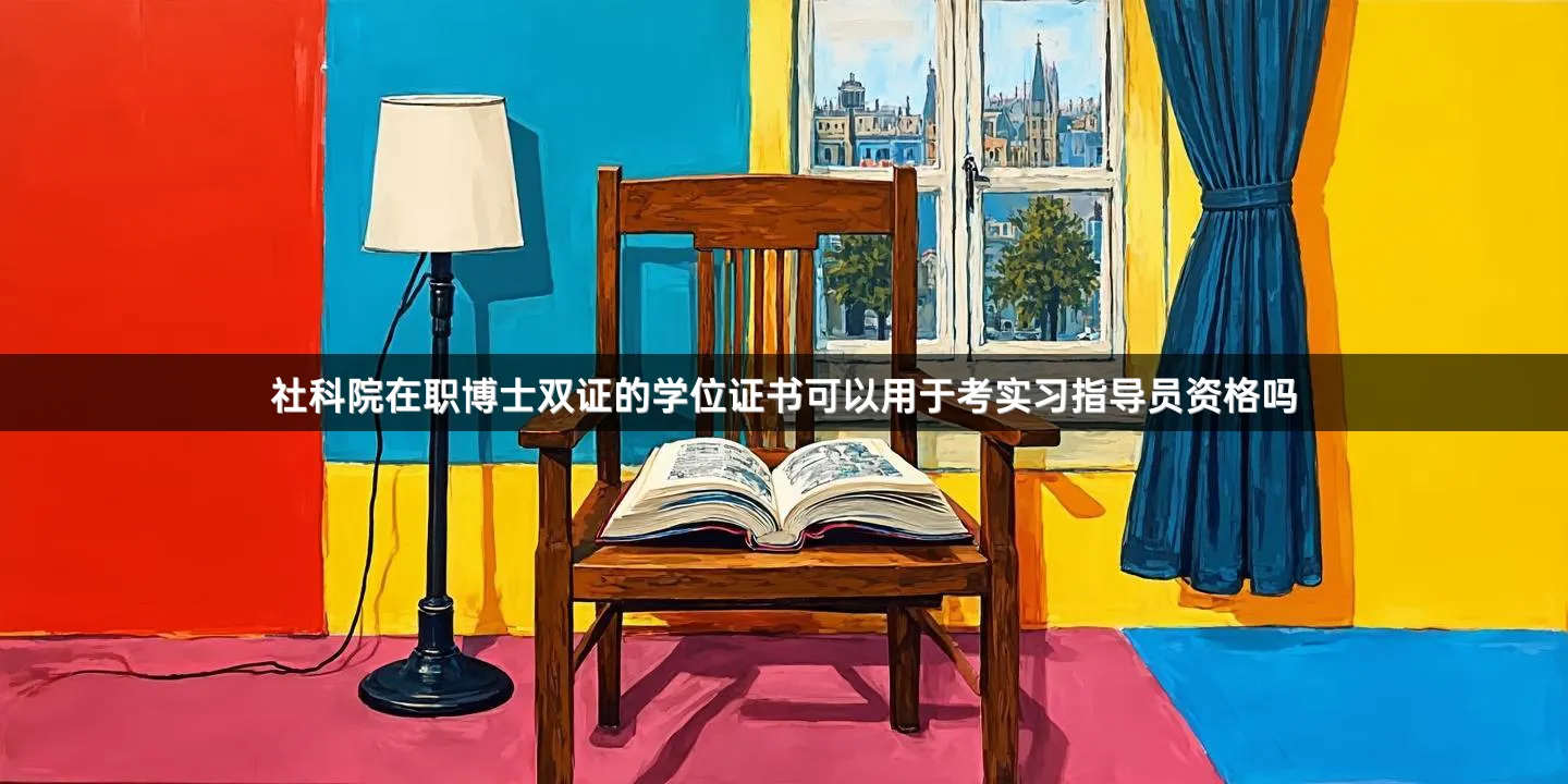 社科院在职博士双证的学位证书可以用于考实习指导员资格吗