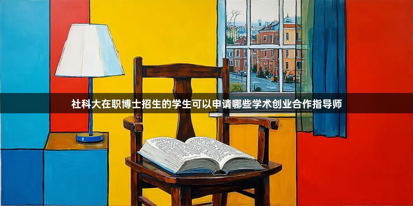 社科大在职博士招生的学生可以申请哪些学术创业合作指导师