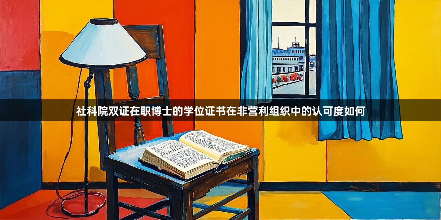 社科院双证在职博士的学位证书在非营利组织中的认可度如何
