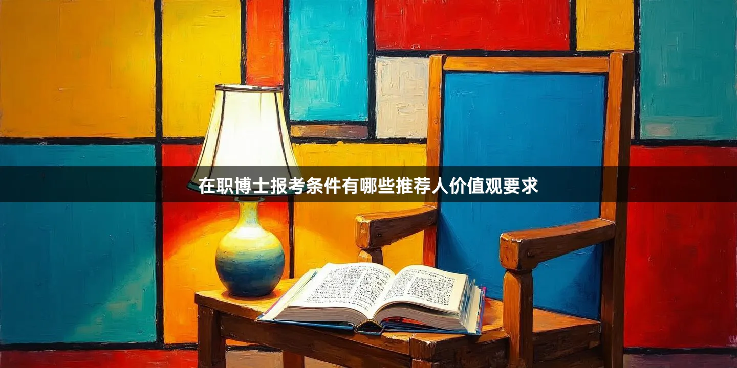 在职博士报考条件有哪些推荐人价值观要求