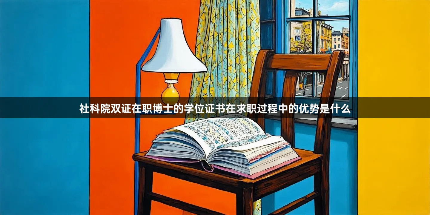 社科院双证在职博士的学位证书在求职过程中的优势是什么