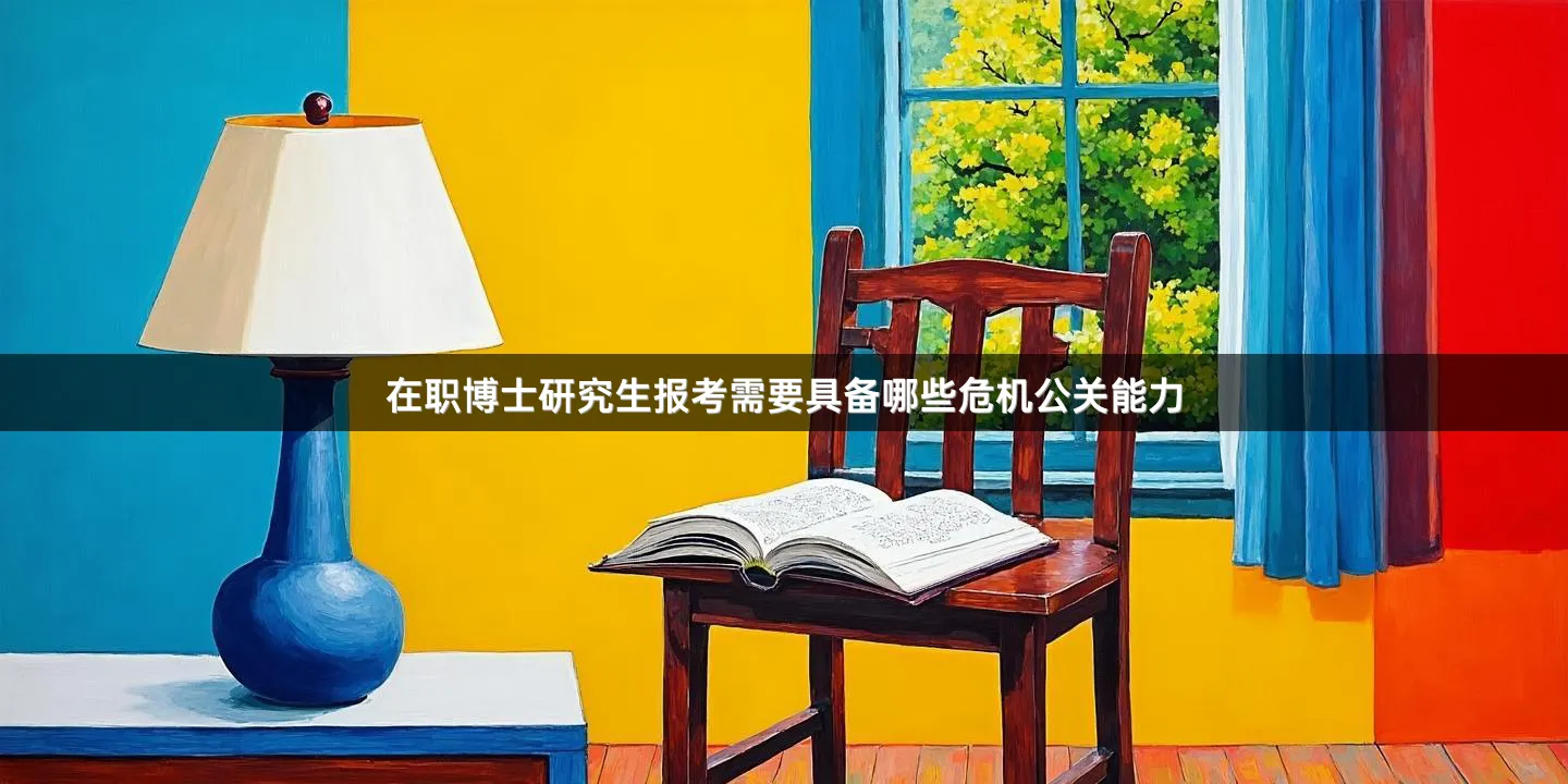 在职博士研究生报考需要具备哪些危机公关能力