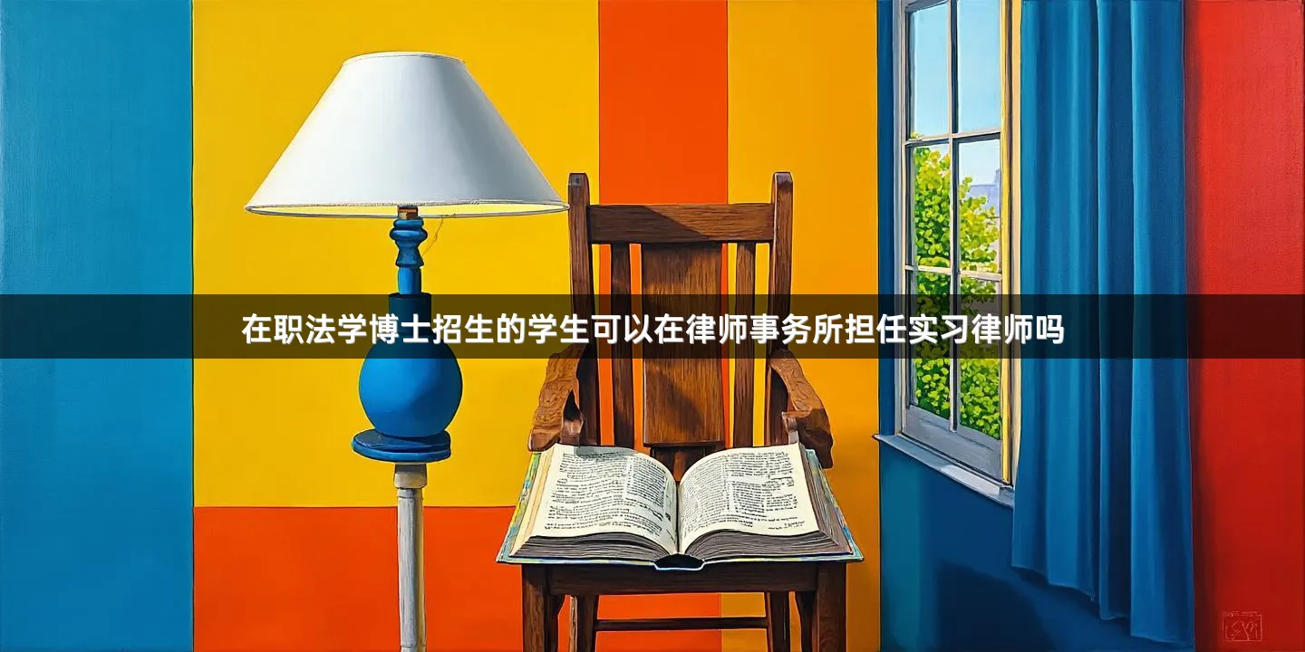 在职法学博士招生的学生可以在律师事务所担任实习律师吗