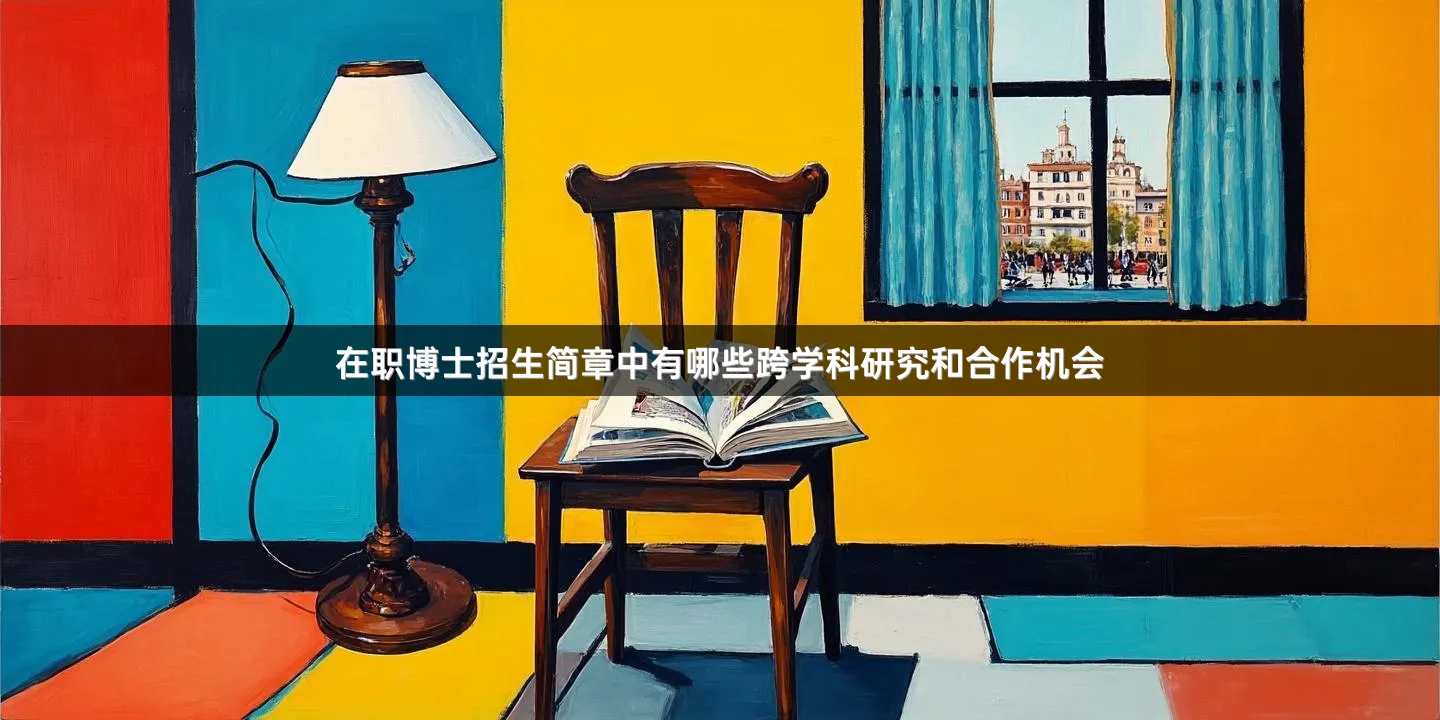 在职博士招生简章中有哪些跨学科研究和合作机会