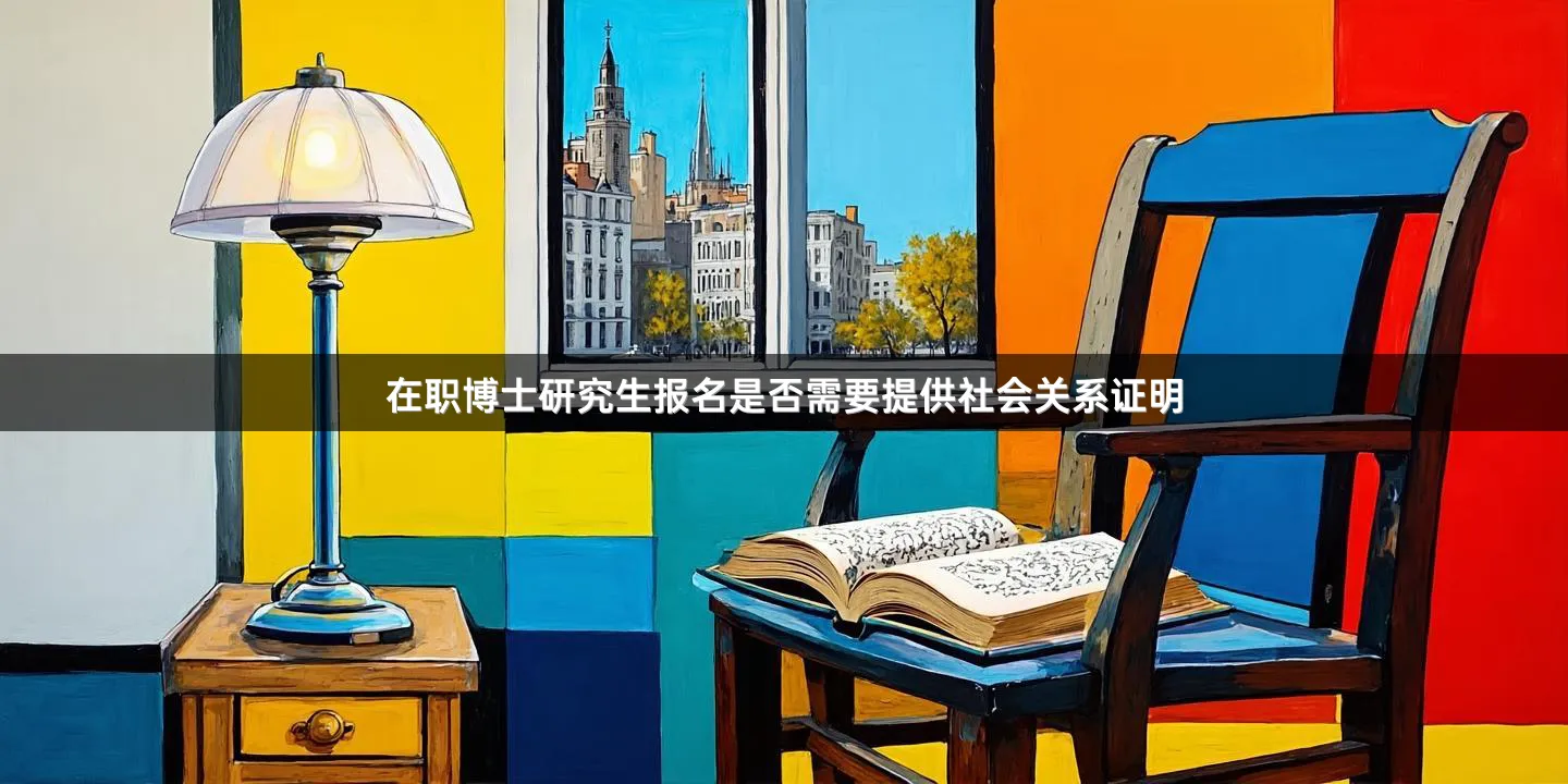 在职博士研究生报名是否需要提供社会关系证明