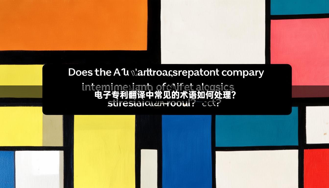 电子专利翻译中常见的术语如何处理？