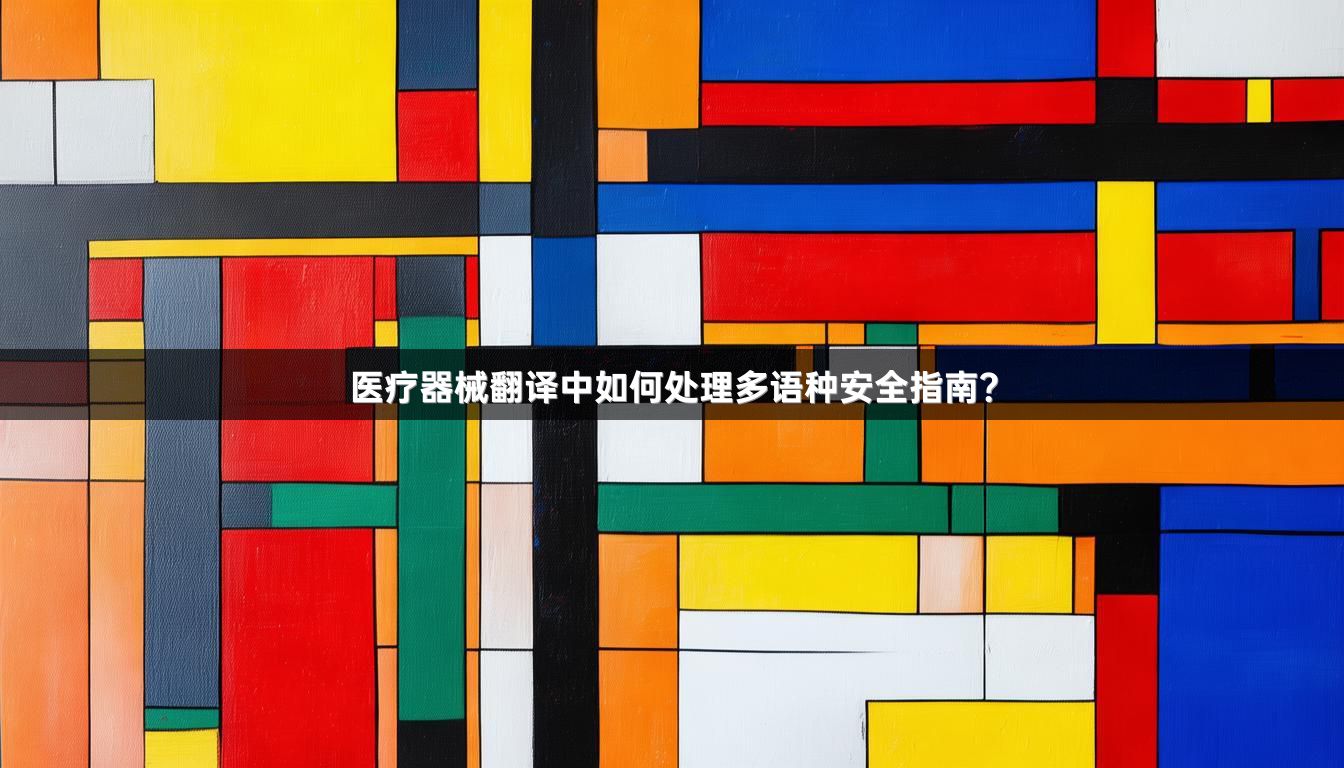 医疗器械翻译中如何处理多语种安全指南？
