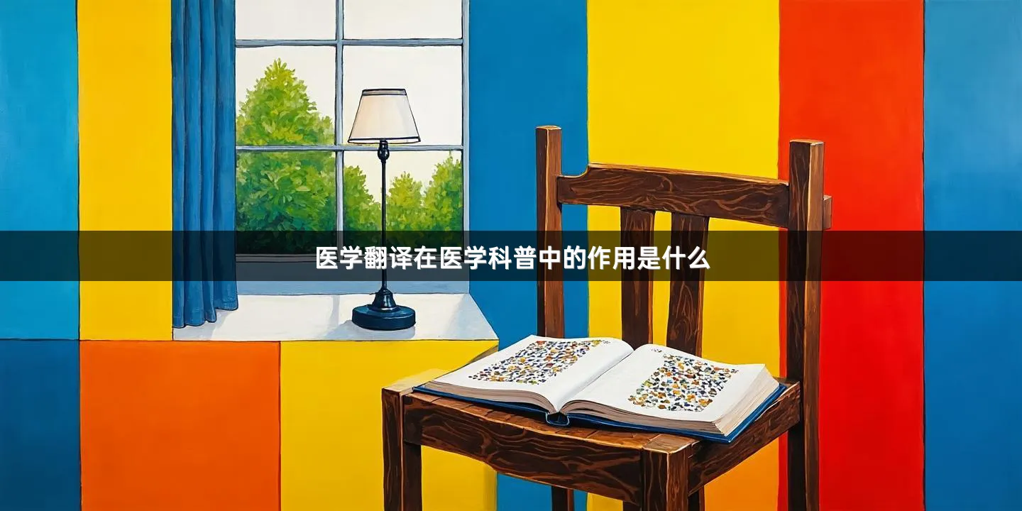 医学翻译在医学科普中的作用是什么