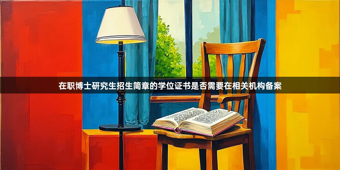 在职博士研究生招生简章的学位证书是否需要在相关机构备案