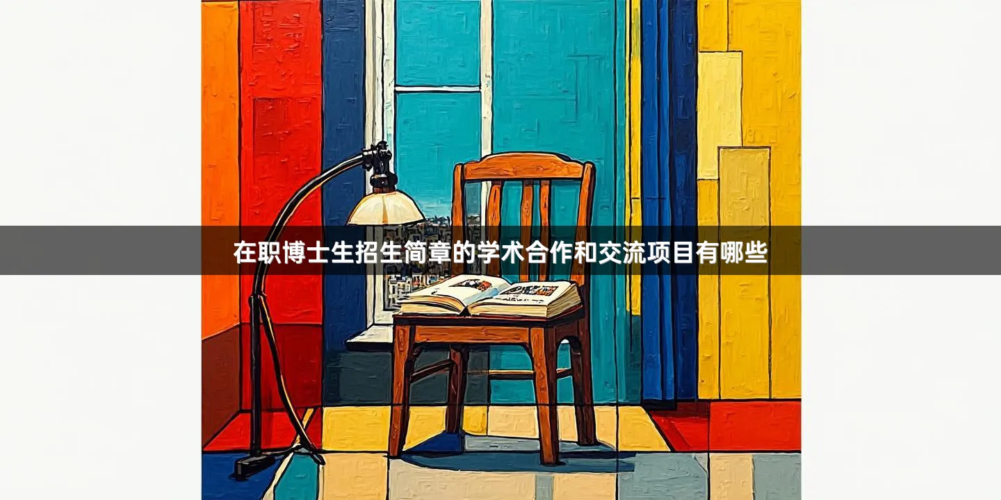 在职博士生招生简章的学术合作和交流项目有哪些