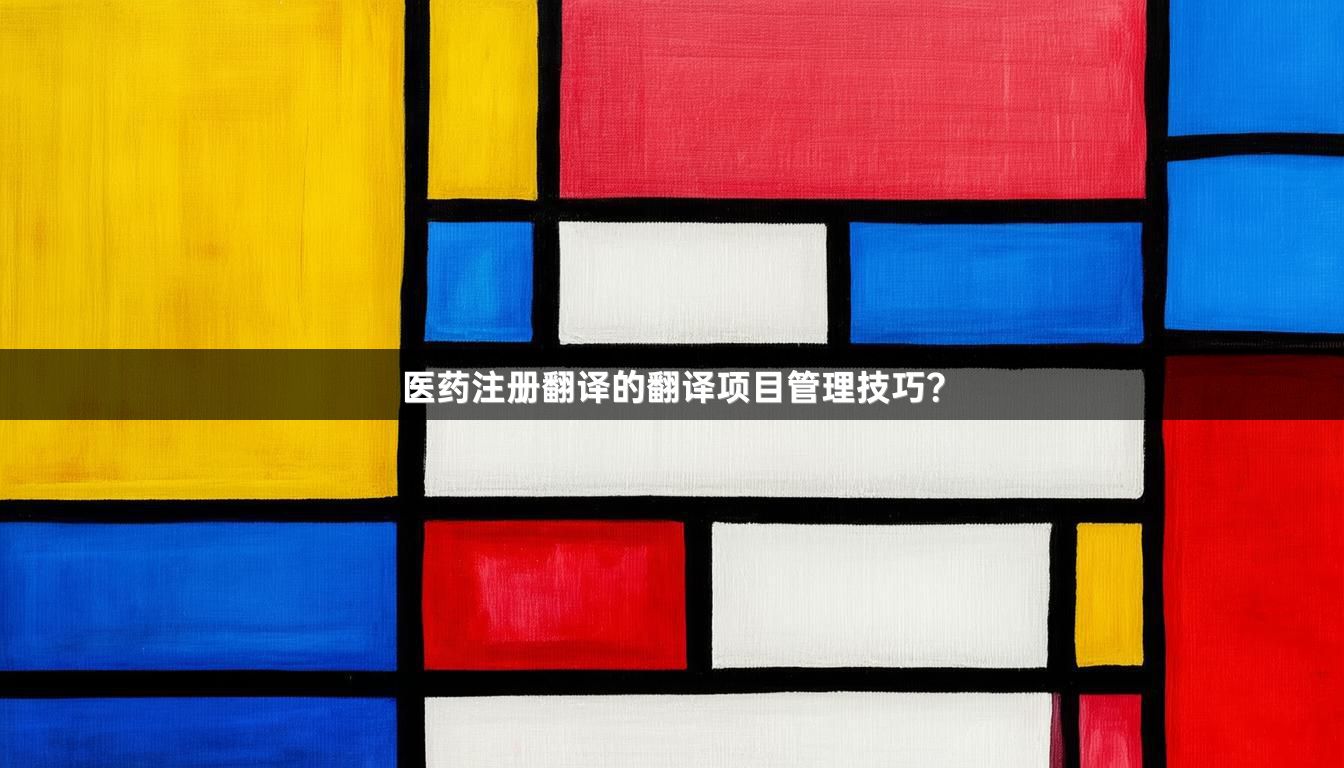 医药注册翻译的翻译项目管理技巧？_1