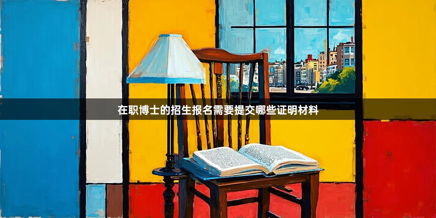 在职博士的招生报名需要提交哪些证明材料