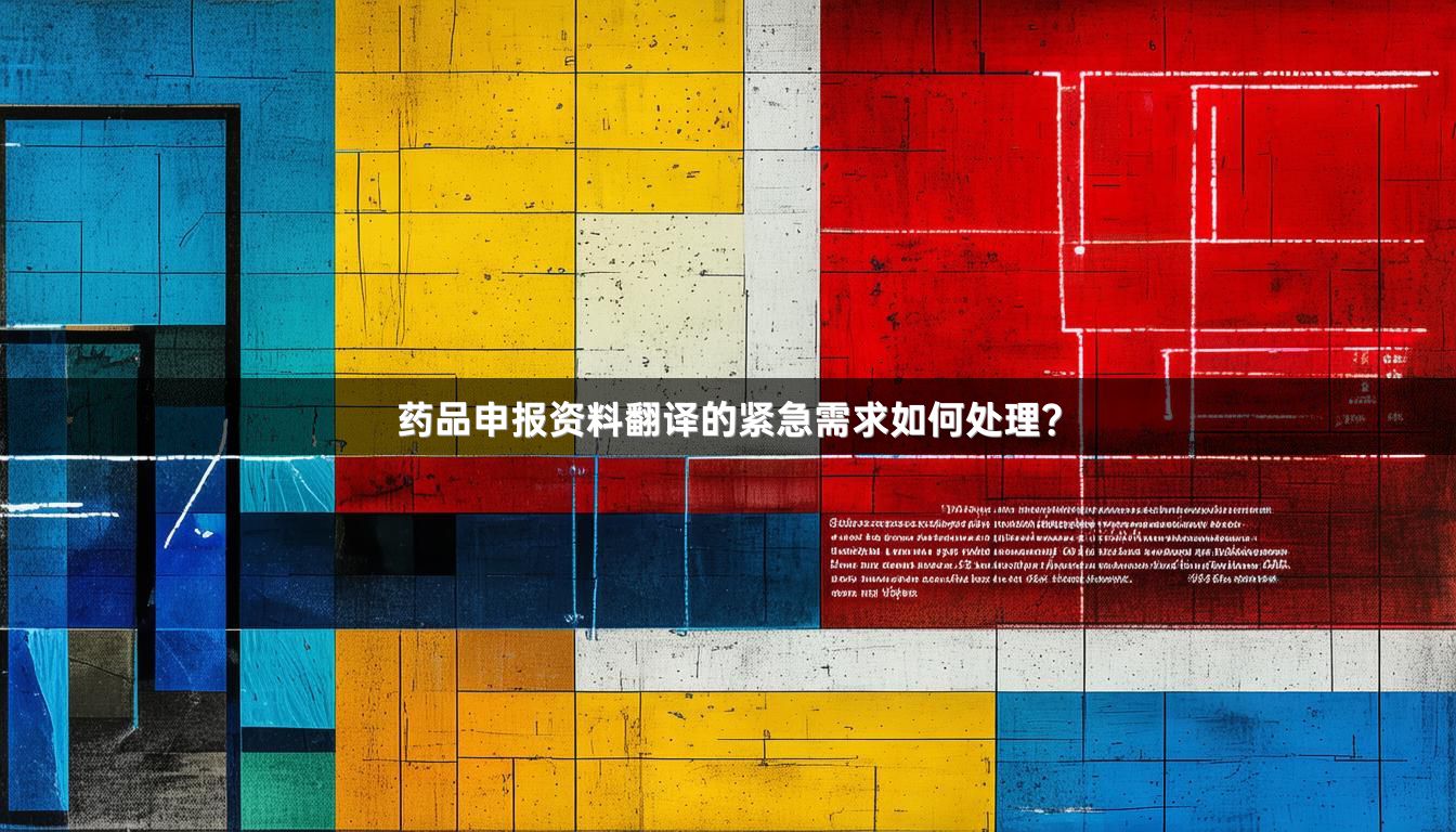 药品申报资料翻译的紧急需求如何处理？