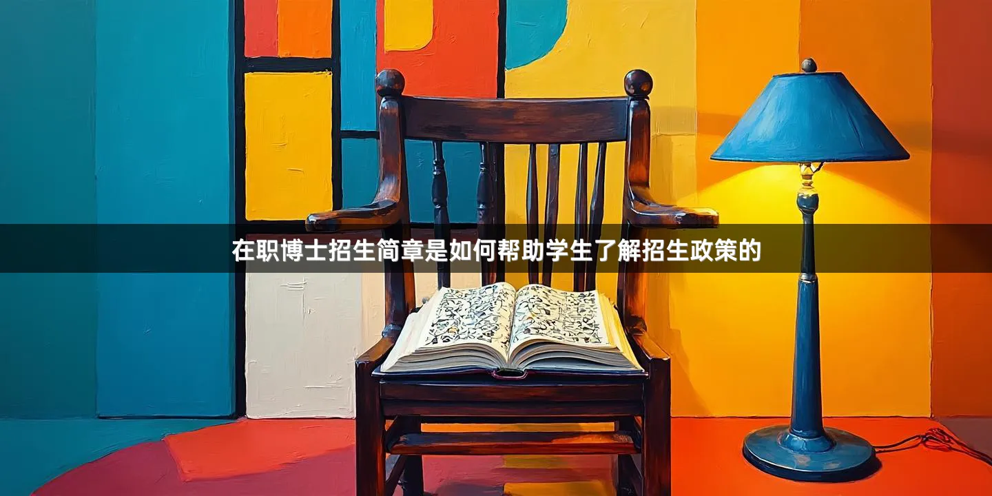 在职博士招生简章是如何帮助学生了解招生政策的