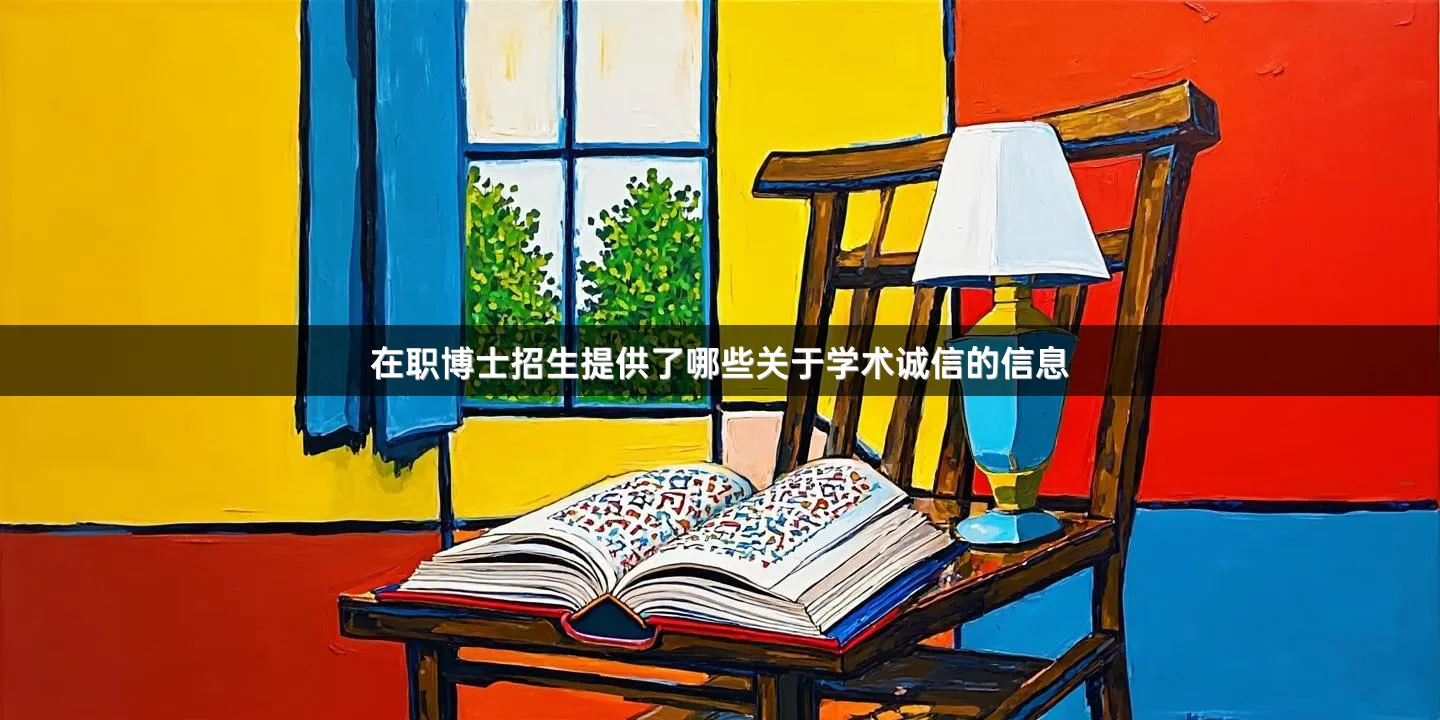 在职博士招生提供了哪些关于学术诚信的信息