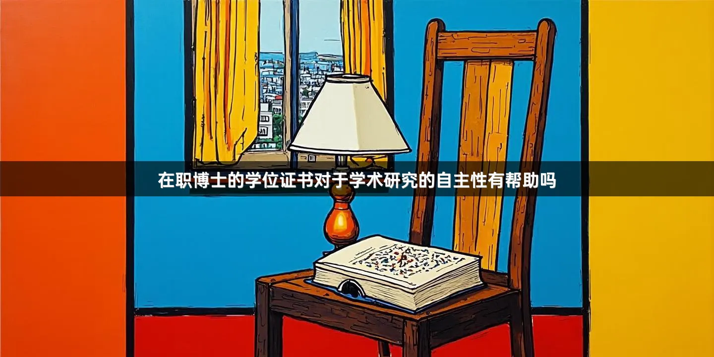 在职博士的学位证书对于学术研究的自主性有帮助吗