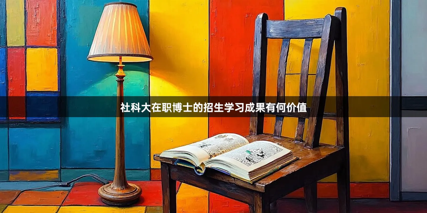 社科大在职博士的招生学习成果有何价值